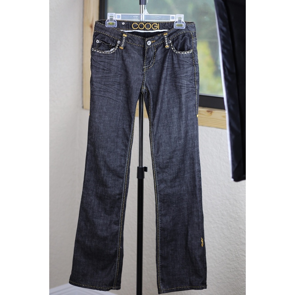 Coogi Designer Dark Wash Jeans - Studded Size 7/8